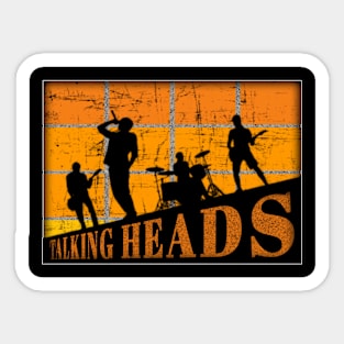 talking heads Sticker